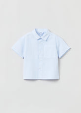 Ovs Seersucker Shirt With Pocket